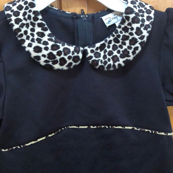 🎄black and cheetah print dress!❤️ - Picture 3 of 3